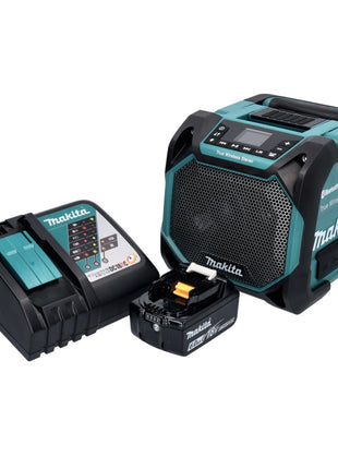 Makita DMR 203 RG1 Bluetooth Lautsprecher 12 V 18 V IP64 + 1x Akku 6,0 Ah + Ladegerät