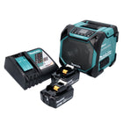 Makita DMR 203 RG Bluetooth Lautsprecher 12 V 18 V IP64 + 2x Akku 6,0 Ah + Ladegerät