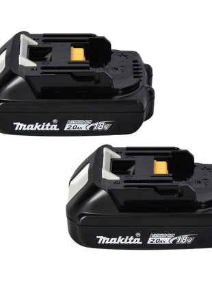 Makita Power Source Kit 18 V avec 2x BL 1820 B2,0 Ah batterie ( 2x 197254-9 ) + DC 18 RD double chargeur rapide ( 196933-6 ) + Makpac