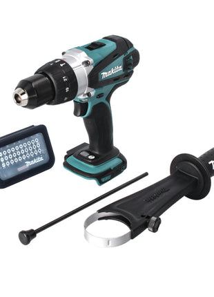 Makita DHP 458 Z Perceuse-visseuse à percussion sans fil 91Nm 18V + Set d'embouts 31 pièces (D-30667)