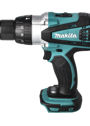 Taladro percutor inalámbrico Makita DHP 458 Z 18 V 91 Nm + juego de puntas 31 piezas (D-30667)