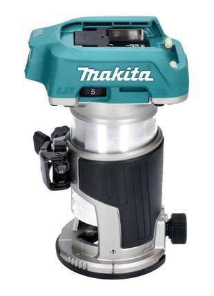 Fraiseuse multifonctionnelle sur batterie Makita DRT 50 ZJX3 18 V sans balais + modules de fraisage + jeu de fraises 15 pièces + Makpac - sans batterie, sans chargeur