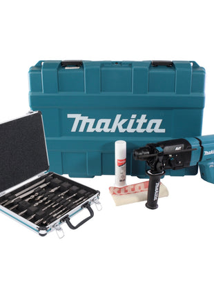 Makita HR 007 GZ01 marteau combiné sans fil 40 V max. 3,0 J SDS plus XGT + jeu de 13 perceuses et burins + coffret - sans batterie, sans chargeur