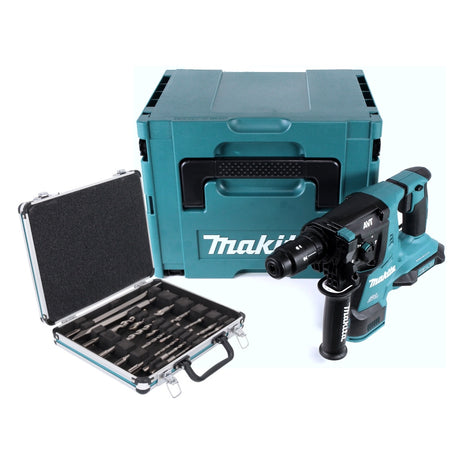 Makita DHR 281 ZJ Akku Bohrhammer 36 V ( 2x 18 V ) 2,8 J SDS Plus Brushless + 13 tlg. Bohrer und Meißel Set + Makpac - ohne Akku, ohne Ladegerät