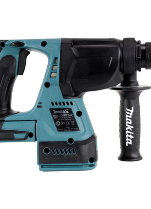 Taladro percutor inalámbrico Makita DHR 242 Z 18 V 2,0 J SDS plus sin escobillas + juego de taladro y cincel de 13 piezas - sin batería, sin cargador