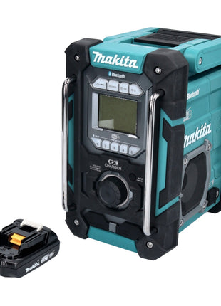 Radio de chantier à batterie Makita DMR 301 A1 12 V max. - 18 V DAB / DAB+ / Bluetooth + 1x batterie 2,0 Ah - sans chargeur