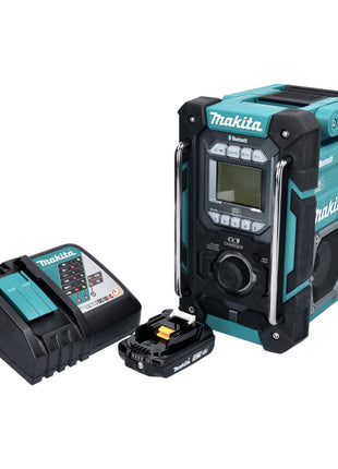 Radio de chantier à batterie Makita DMR 301 RA1 12 V max. - 18 V DAB / DAB+ / Bluetooth + 1x batterie 2,0 Ah + chargeur