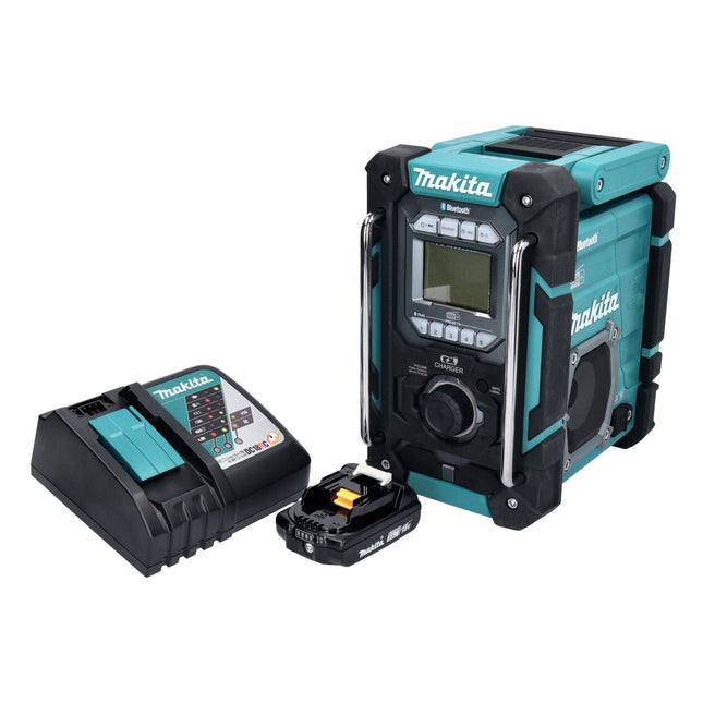 Makita DMR 301 RA1 Akku Baustellenradio 12 V max. - 18 V DAB / DAB+ / Bluetooth + 1x Akku 2,0 Ah + Ladegerät
