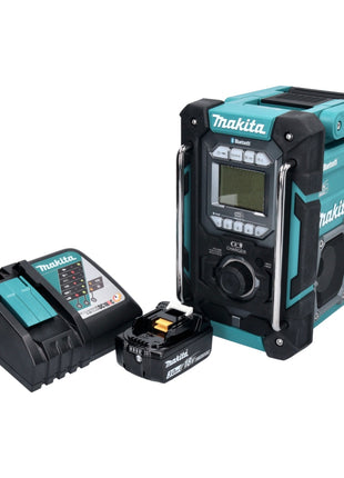 Makita DMR 301 RF1 Akku Baustellenradio 12 V max. - 18 V DAB / DAB+ / Bluetooth + 1x Akku 3,0 Ah + Ladegerät