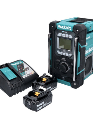 Radio de chantier à batterie Makita DMR 301 RF 12 V max. - 18 V DAB / DAB+ / Bluetooth + 2x batteries 3,0 Ah + chargeur