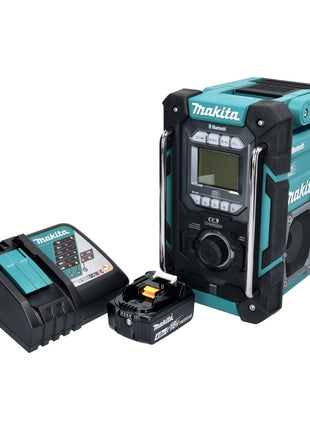 Makita DMR 301 RM1 Akku Baustellenradio 12 V max. - 18 V DAB / DAB+ / Bluetooth + 1x Akku 4,0 Ah + Ladegerät