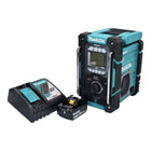 Makita DMR 301 RG1 Akku Baustellenradio 12 V max. - 18 V DAB / DAB+ / Bluetooth + 1x Akku 6,0 Ah + Ladegerät