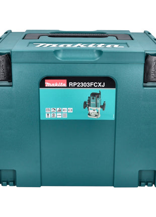 Défonceuse Makita RP 2303 FCXJ 2100 watts course 70 mm + butée + Makpac