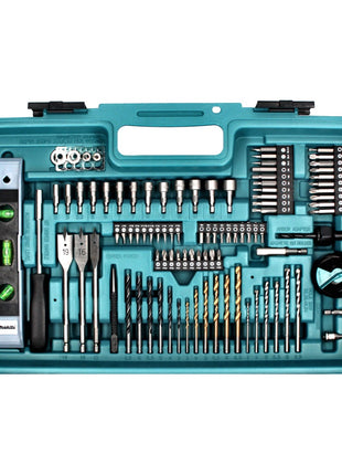 Makita DHP 456 SA2X5 Akku Schlagbohrschrauber 18 V 50 Nm + 2x Akku 2,0 Ah + Ladegerät + 101 tlg. Zubehör Set + Koffer