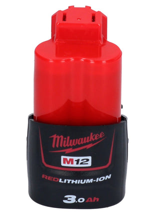 Jeu de batteries Milwaukee 2x M12 B3 12 V 3,0 Ah / 3000 mAh Li-Ion (2x 4932451388)