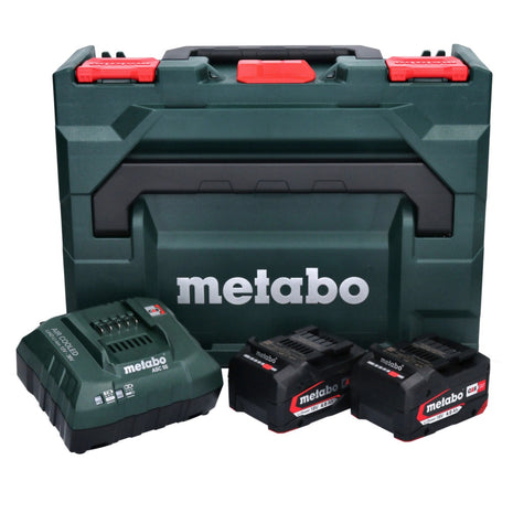 Metabo Basis Set 2x Li-Power Akkupack 18 V 4,0 Ah CAS Li-Ion Akku + ASC 55 Ladegerät + metaBOX ( 685064000 )