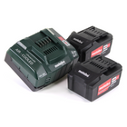 Metabo Kit de base sans fil 18V avec 2x batterie 5,2Ah + chargeur ASC 145 ( 685051380 )