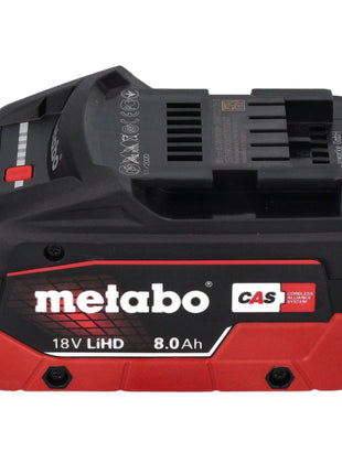 Metabo Basis Set 2x Li-Power Akkupack 18 V 8,0 Ah CAS Li-Ion Akku ( 685131590 ) + Ladegerät ASC 145 + metaBOX