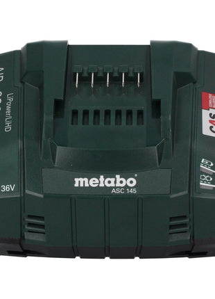 Metabo set básico 2x batería Li-Power 18 V 10,0 Ah CAS Li-Ion (685142590) + cargador ASC 145 + metaBOX