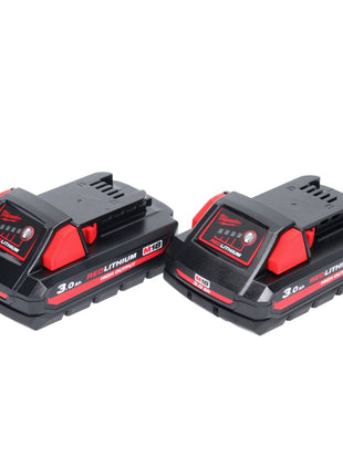 Milwaukee M18 HB3 High Output 2x 18 V 3,0 Ah / 3000 mAh Li-Ion Akku ( 2x 4932471069 ) mit Ladestandsanzeige - Toolbrothers