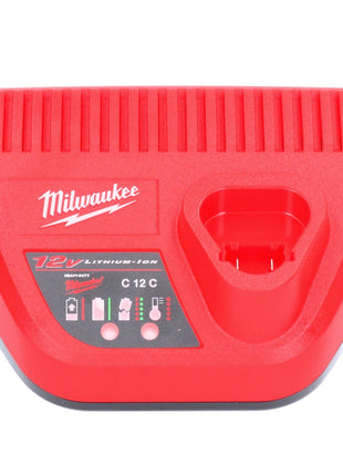 Milwaukee M12 NRG-304 kit de inicio de batería 4x 12 V 3,0 Ah / 3000 mAh Li-Ion (4x 4932451388) + cargador M12-C12C (4932352000)