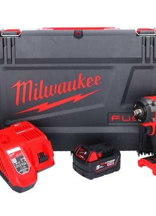 Milwaukee M18 FIW2F12-501X Akku Schlagschrauber 18 V 339 Nm 1/2" Brushless + 1x Akku 5,0 Ah + Ladegerät + HD Box