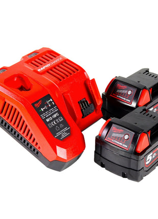 Milwaukee M18 FIW2F12-502X Clé à choc sans fil 18 V 339 Nm 1/2'' Brushless ( 4933478444 ) + 2x batterie 5,0 Ah + chargeur + HD Box