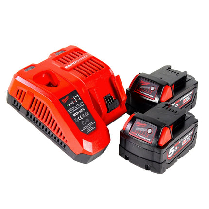 Milwaukee M18 FIW2F12-502X Akku Schlagschrauber 18 V 339 Nm 1/2" Brushless ( 4933478444 ) + 2x Akku 5,0 Ah + Ladegerät + HD Box