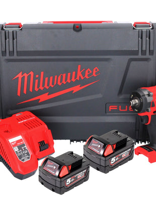 Milwaukee M18 FIW2F12-502X Akku Schlagschrauber 18 V 339 Nm 1/2" Brushless ( 4933478444 ) + 2x Akku 5,0 Ah + Ladegerät + HD Box