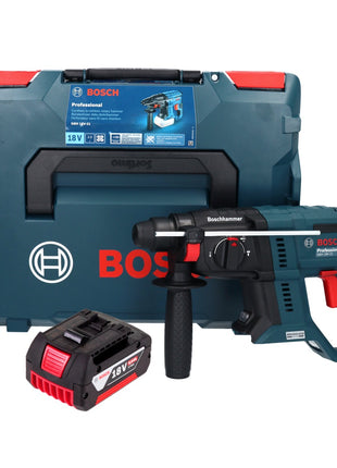 Bosch GBH 18V-21 Taladro percutor inalámbrico profesional 18 V 2,0 J sin escobillas + 1x batería 5,0 Ah + L-BOXX - sin cargador