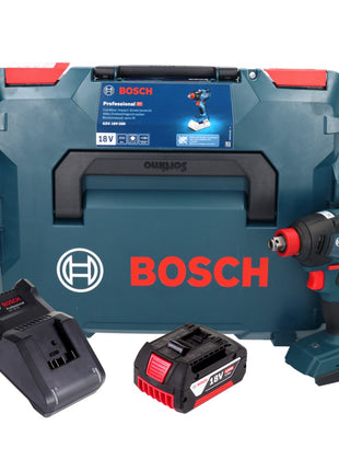 Bosch GDX 18V-200 Professional Akku Drehschlagschrauber 18 V 200 Nm Brushless + 1x Akku 4,0 Ah + Ladegerät + L-BOXX