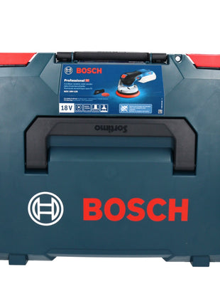 Bosch GEX 18V-125 Professional Akku Exzenterschleifer 18 V 125 mm Brushless + 4x Toolbrothers TURTLE Schleifset + L-BOXX - ohne Akku, ohne Ladegerät