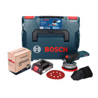 Bosch GEX 18V-125 Professional Akku Exzenterschleifer 18 V 125 mm Brushless + 1x Akku 2,0 Ah + 1x Toolbrothers TURTLE Schleifset + L-BOXX - ohne Ladegerät
