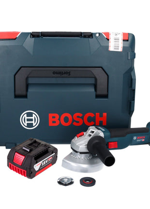 Bosch GWS 18V-10 Professional Akku Winkelschleifer 18 V 125 mm Brushless + 1x Akku 5,0 Ah + L-Boxx - ohne Ladegerät