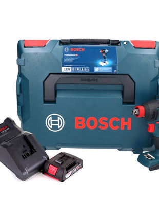 Bosch GDX 18V-210 C Atornillador de impacto giratorio inalámbrico profesional 18 V 210 Nm sin escobillas + 1x batería 2,0 Ah + cargador + módulo de conectividad + L-Boxx