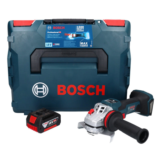 Bosch GWS 18V-15 SC Professional Akku Winkelschleifer 18 V 125 mm Brushless + 1x Akku 5,0 Ah + L-BOXX - ohne Ladegerät