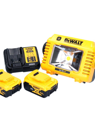 Projecteur de travail LED sur batterie DeWalt DCL 077 P2 12 V 18 V 2000 lm IP54 + 2x batteries 5,0 Ah + chargeur