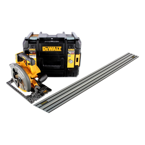 Scie circulaire sans fil DeWalt DCS 576 NT 54 V FlexVolt 190 mm + rail de guidage + T-STAK - sans batterie, sans chargeur