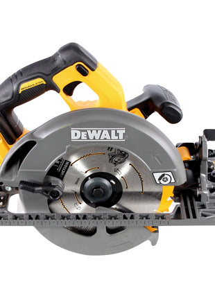 Scie circulaire sans fil DeWalt DCS 576 NT 54 V FlexVolt 190 mm + rail de guidage + T-STAK - sans batterie, sans chargeur