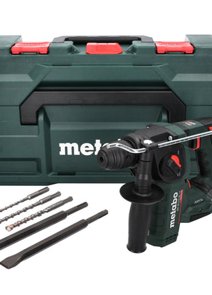 Metabo BH 18 LTX BL 16 Akku Bohrhammer 18 V 1,3 J SDS plus Brushless + 5 tlg. Bohrer und Meißel Set + metaBOX - ohne Akku, ohne Ladegerät