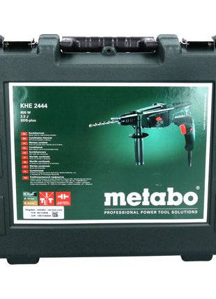 Martillo combinado Metabo KHE 2444 800 W SDS plus 2,3 J + juego de taladro y cincel 5 piezas + estuche