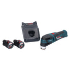 Bosch GOP 12V-28 Professional Akku Multi Cutter Starlock Brushless + 2x Akku 2,0 Ah + Ladegerät