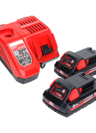 Milwaukee M18 HOAL-302FC Lampe LED pour projecteur de chantier à batterie 18 V 4000 lm + 2x batteries 3,0 Ah + chargeur