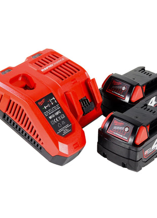 Milwaukee M18 HOAL-402FC Lampe LED pour projecteur de chantier à batterie 18 V 4000 lm + 2x batteries 4,0 Ah + chargeur