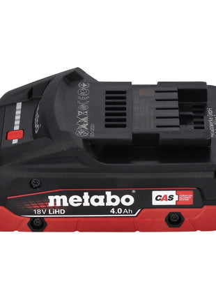 Taladro percutor de batería Metabo KH 18 LTX BL 24 18 V 2,2 J SDS Plus Brushless + 1x batería 4,0 Ah + metaBOX - sin cargador