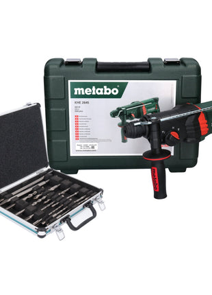 Metabo KHE 2645 Kombihammer 850 W 2,9 J SDS plus + 13 tlg. Bohrer Meißel Set + Koffer