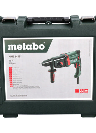 Martillo combinado Metabo KHE 2445 800 W 2,4 J SDS plus + juego de brocas 7 piezas + maletín