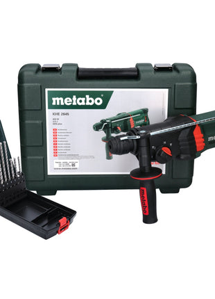 Martillo combinado Metabo KHE 2645 850 W 2,9 J SDS plus + juego de brocas 7 piezas + maletín