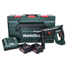 Metabo KH 18 LTX 24 martillo combinado a batería 18 V 2,1 J SDS plus + 2x baterías 4,0 Ah + cargador + metaBOX (601712510)