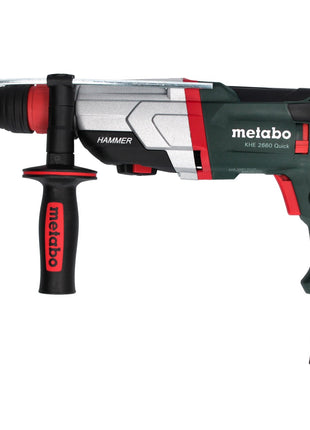 Metabo KHE 2660 Martillo combinado rápido 850 W 3 J SDS plus + juego de taladro y cincel 13 piezas + metaBOX